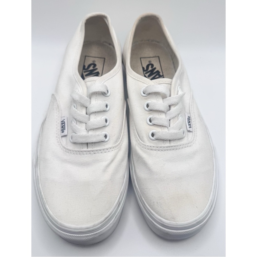 Vans White Canvas Low-Top Sneakers - Picture 3 of 5